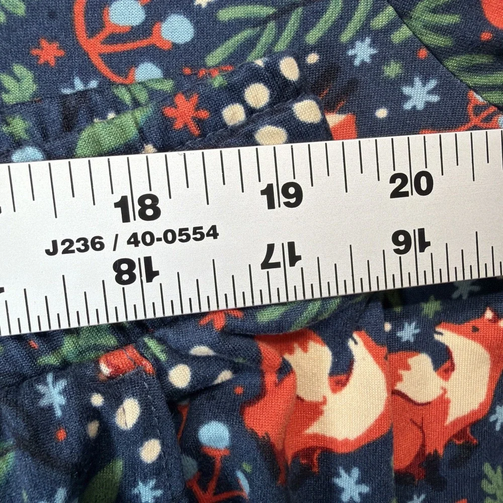 Duluth Trading Co. Women's XL Soft Jam Sleep Set Garden Print Full Pant Long